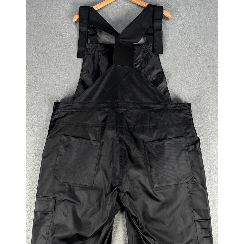 Frogg Toggs Bibbs Overalls Mens 2XL Black StormWatch Waterproof Breathable New - Picture 4 of 13